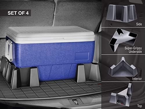 WeatherTech CargoTech – Automotive Trunk Organizer, Trunk Divider, Cargo Containment System for Car, SUV Trunk | Anti-skid textured finish keeps cargo from shifting, each piece 8 x 8 x 5 in, fits cars and SUVs, Made in the USA - Image 3