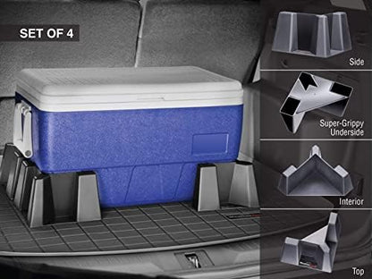 WeatherTech CargoTech – Automotive Trunk Organizer, Trunk Divider, Cargo Containment System for Car, SUV Trunk | Anti-skid textured finish keeps cargo from shifting, each piece 8 x 8 x 5 in, fits cars and SUVs, Made in the USA - Image 3