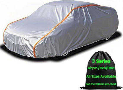 Waterproof Sport Car Cover Small Outdoor Car Cover for Automobiles All Weather Waterproof for All Weather Inner Soft Sport Car 163" to 178" by AnITAnT