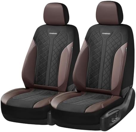 Coverado Automotive Car Seat Cover for 2 Seats,Front Seat Covers, Seat Covers 2-Pack, Driver Car Seat Protectors Universal Fit for Most Vehicles, SUV, Truck, Sedan - Image 5