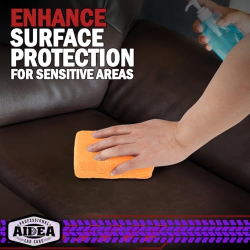 AIDEA Microfiber Applicator Pads-8 Pack, Car Wash Sponge, Orange - Image 6