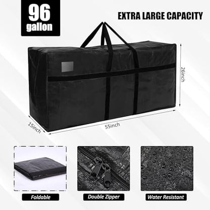 6 Pcs 96 Gallon Extra Large Moving Bags Heavy Duty Storage Bag - Image 2