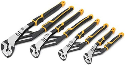 GEARWRENCH 4 Pc. Pitbull Auto-Bite Tongue & Groove Dual Material Pliers with K9 Jaws - 82594C by Unknown