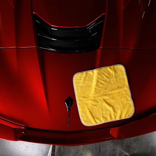Cobra Gold Plush Microfiber Towel | Ultra-Soft & Highly Absorbent | Perfect for Drying & Polishing | 12 Pack | 16x16 inches - Image 2