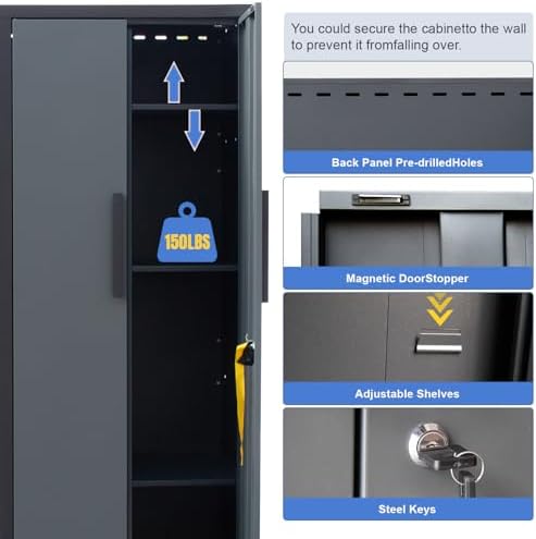 15PCS Corner Garage Storage Cabinet System - Image 5