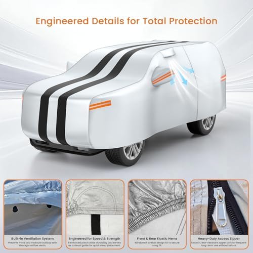 10 Layers Waterproof SUV Car Cover Custom for 2009-2026 Forester - Image 4