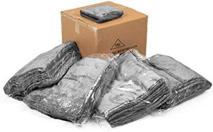 The Rag Company - Eagle Edgeless 600 - Professional Korean 70/30 Blend, Super Plush Microfiber Detailing Towels, Circular Knit Weave, 600gsm, 16in x 16in, Grey (Wholesale Case of 102) by TheRagCompany
