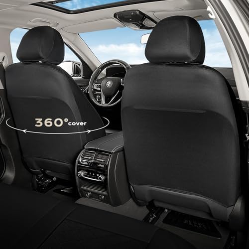 Coverado Car Seat Covers, Front Seat Covers, 2 Front Automotive Seat Cover, Mesh Breathable Seat Protectors, Universal Fit for Most Cars - Image 6