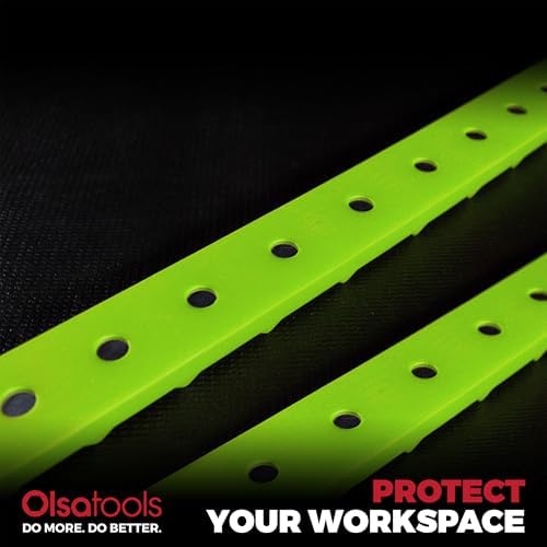 Olsa Tools Silicone Magnetic Tool Holders - 2pc Set - Strong Magnetic Tool Organizer for Shop or Garage - Non Scratch Silicone Tool Tray - Holds Heavy Tools Securely - Professional Grade - Part: 1901 - Image 3