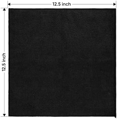 HOMEXCEL Black Microfiber Cleaning Cloth 200 Pack, 11.5 x 11.5 inch Bulk Shop Towels | Reusable Cleaning Rags for Cars, Kitchen, Window, Garage and House, Ultra Absorbent, Lint Free, Streak Free - Image 5