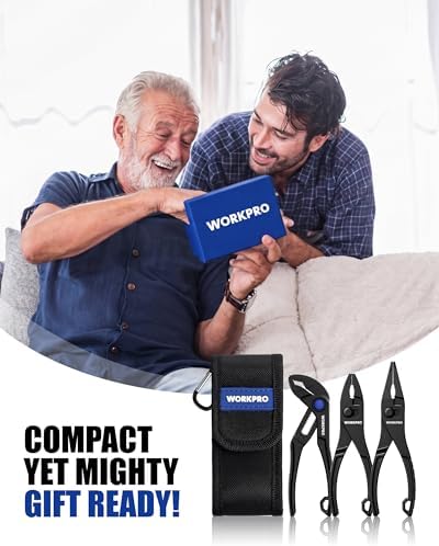 WORKPRO 3-Piece Mini Pliers Set with Pouch, Pocket Pliers, EDC Tool Gift - Image 2