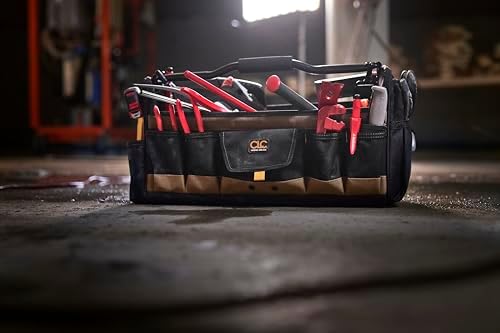 Custom Leathercraft WORK GEAR 1579 20 Inch, Open Top, Soft Sided Tool Box, 27 Pockets - Image 7