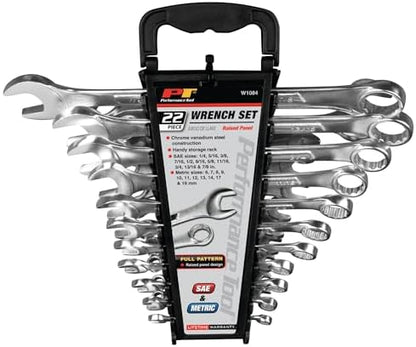 Performance Tool W1084 22-Piece SAE/Metric Combination Wrench Set - Image 6