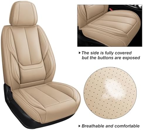 MINGBRON Seat Covers, Car Seat Covers Front Seats, Car Seat Cover, Car Seat Protector Waterproof,Seat Covers Carseat Cover Universal Fit for Most Cars - Image 4