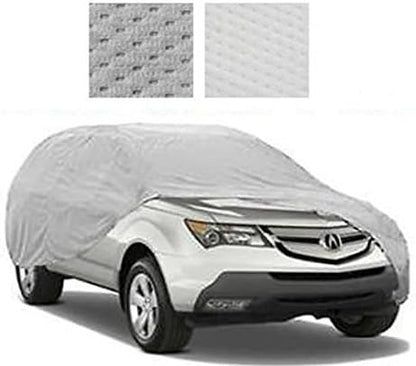 SBU 5 Layer, Heavy-Duty Fleece Lined SUV Car Cover Compatible for by Size up to 204" Long Sport Utility Vehicles (up to 17 Feet) Breathable Auto Protection by SBU