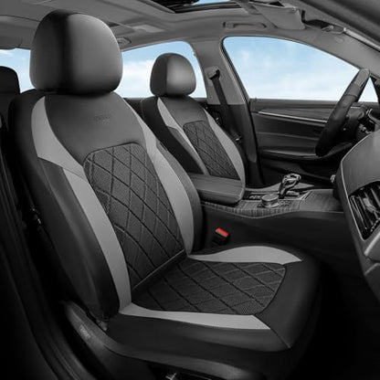 Coverado Car Seat Covers, Front Seat Covers, 2 Front Automotive Seat Cover, Mesh Breathable Seat Protectors, Universal Fit for Most Cars by COVERADOAUTO