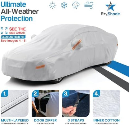 EzyShade Car Cover Waterproof All Weather. See Vehicle Size-Chart. Size A5 - Image 2