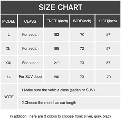 Car Cover Waterproof All Weather for Sedan (190-195 inch) - Image 5