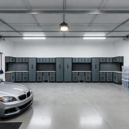 35PCS Garage Cabinets and Storage System, Black Grey - Image 2