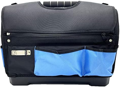 18 inch heavy duty water proof bottom 41-Pockets Tool tote bag shoulder strap carry handel open top - Image 2