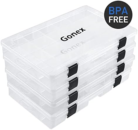 Gonex 3600 3700 Fishing Tackle Trays Lure Box with Adjustable Dividers - Image 4