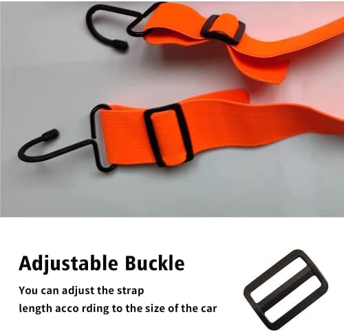 SEAZEN Car Cover Straps Wind Protector, 3 Pcs Elastic Adjustable Rope Protect Your Car Cover from Blowing Off in High Winds, Universal Fit - Image 4