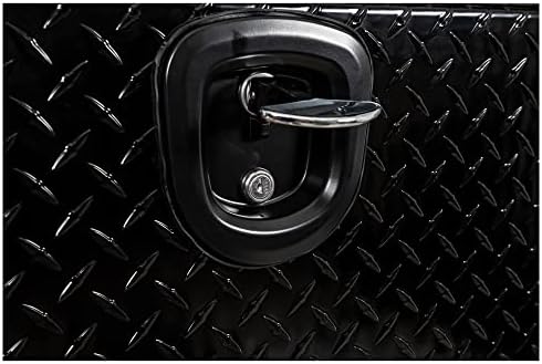 Buyers Products 1721563 Black Aluminum Diamond Tread Topsider Truck Box With Drop Door, 72x18x16 Inch, Weather Resistant, Locking Compression Latch, No Drill Install, Made in USA - Image 6