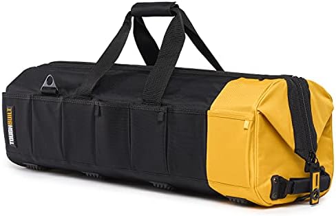 ToughBuilt – Massive Mouth Tool Bag, Heavy-Duty Fabric Wide-Mouth Bag with Rigid Frame, Waterproof Hard Base & Reinforced Handles by ToughBuilt