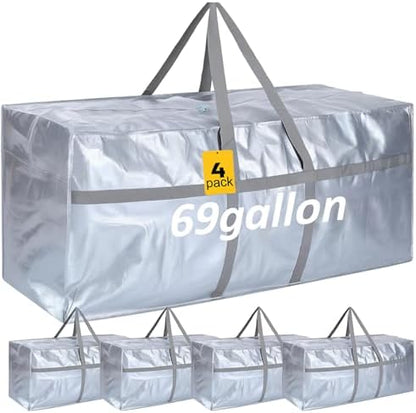 Windyun 4 Pack 69 Gallon Extra Large Moving Bags XXL Heavy Duty Storage Bag by Windyun
