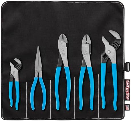 Channellock TOOL ROLL-52 Plier Set with Tool Roll, 5-Piece by Channellock