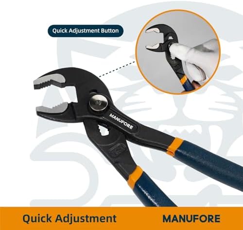 MANUFORE 16 Inch Water Pump Pliers Heavy Duty Tongue and Groove Pliers - Image 4