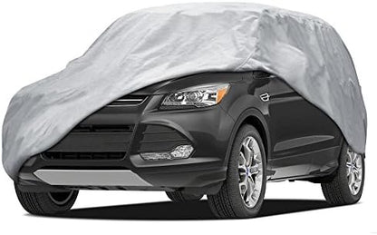BDK SUV & Van Car Cover – Water-Resistant Indoor/Carport Vehicle Cover with UV & Dust Protection, Breathable Fabric & Soft Scratch-Proof Lining – Fits Large SUVs, Vans up to 225" (225L x 80W x 63H) by BDK