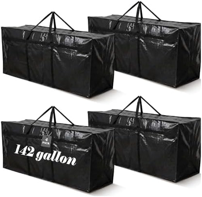 Windyun 4 Pcs 142 Gallon Extra Large Moving Bags XXL Heavy Duty Storage Bag by Windyun