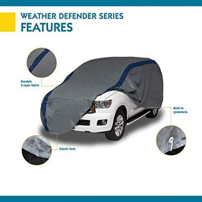 DUCKCOVERS Weather Defender SUV/Truck Cover, Fits SUVs or Full Size Trucks with Shell or Bed Cap up to 19 ft. 1 in. L - Image 4