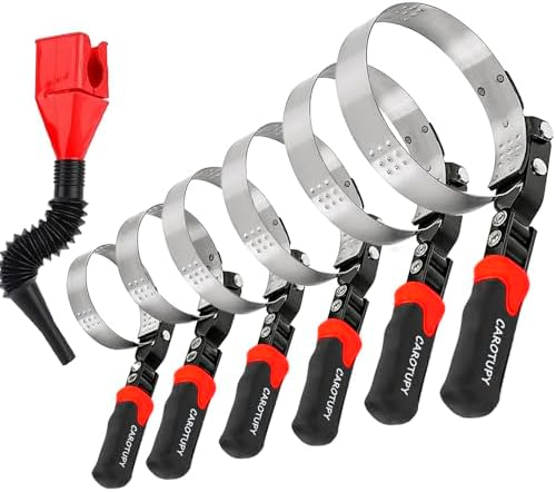 Oil Filter Wrench Set, Adjustable Oil Filter Removal Tool, 7 Pcs by CAROTUPY