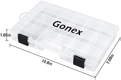 Gonex 3600 3700 Fishing Tackle Trays Lure Box with Adjustable Dividers - Image 2