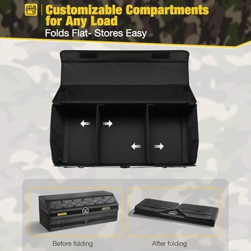 Fyzeoty Car Trunk Organizer for SUV and Sedan, Tactical‑Black, 29.5 in - Image 7