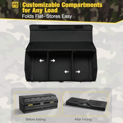Fyzeoty Car Trunk Organizer for SUV and Sedan, Tactical‑Black, 29.5 in - Image 7