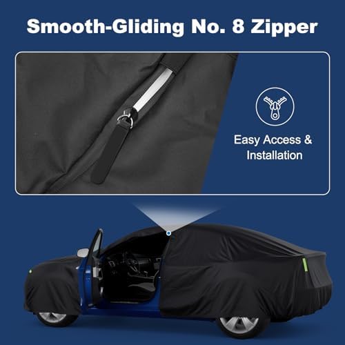 QUNSUNUS Car Cover for MG MGB Roadster/GT 1962-1981 with Cotton Lining - Image 5