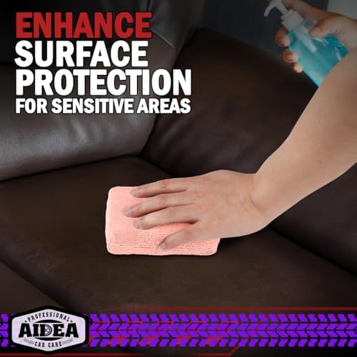 AIDEA Microfiber Applicator Pads-8 Pack, Car Wash Sponge, Pink - Image 6