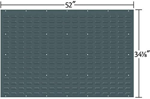 Akro-Mils 30655 Louvered Steel Wall Mount Panel Garage Organizer for Hanging AkroBin Storage Bins, 52-Inch W x 34-Inch H, Grey, Single - Image 3