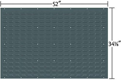 Akro-Mils 30655 Louvered Steel Wall Mount Panel Garage Organizer for Hanging AkroBin Storage Bins, 52-Inch W x 34-Inch H, Grey, Single - Image 3