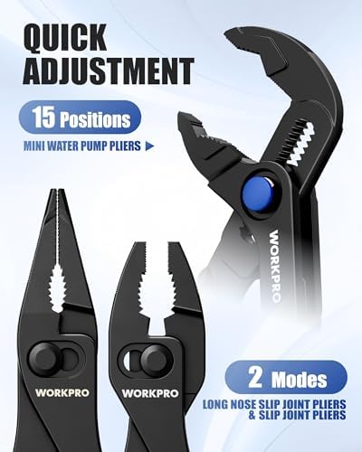 WORKPRO 3-Piece Mini Pliers Set with Pouch, Pocket Pliers, EDC Tool Gift - Image 4