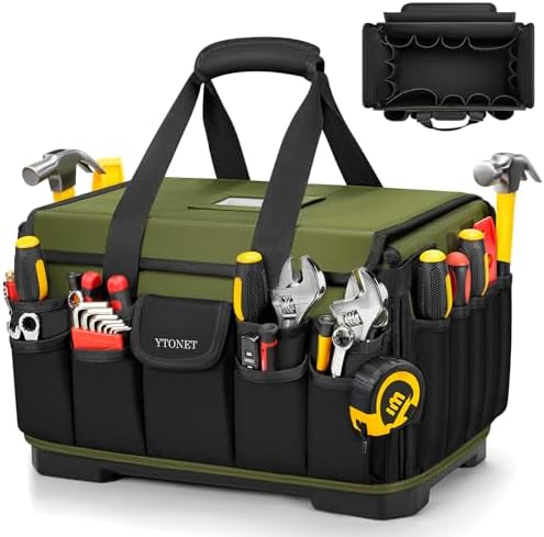 Heavy Duty Tool Bag 18-Inch, Tool Bags for men Toolbox Organizer Tote Gifts by YTONET