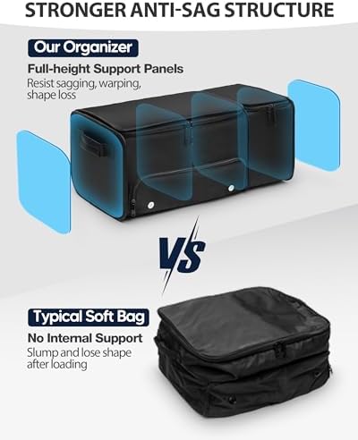 Marscamd Golf Organizer for Car Trunk with Cooler, Anti-Sag 2-Layer Design - Image 4