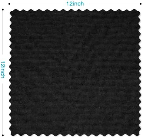 Orighty Microfiber Cleaning Cloth Bulk, 400 Pack Black Shop Towels - Image 4