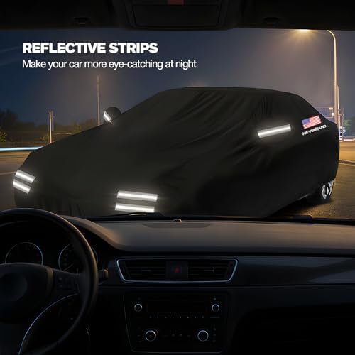 Sedan Car Cover Waterproof All Weather Full Car Covers 183''Lx70''Wx59''H - Image 4