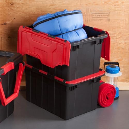 Sterilite Industrial Storage Tote with Lids for Garage, 12 Gallon, 18-Pack - Image 5