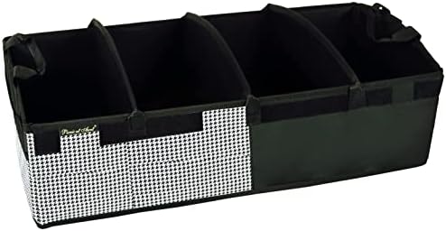 Picnic at Ascot Heavy Duty Rigid Base Trunk Organizer -70 LB Capacity - Adjustable Dividers - 30" wide x 15" deep - Designed & Quality Approved in the USA by PicnicatAscot