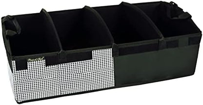 Picnic at Ascot Heavy Duty Rigid Base Trunk Organizer -70 LB Capacity - Adjustable Dividers - 30" wide x 15" deep - Designed & Quality Approved in the USA by PicnicatAscot